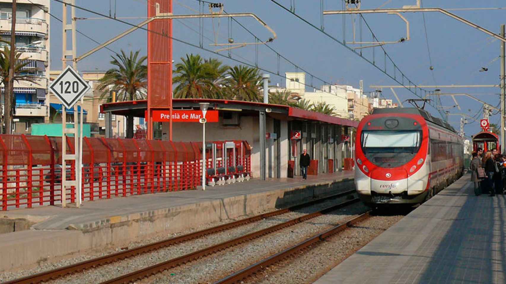 Estación Renfe en Premià de Mar