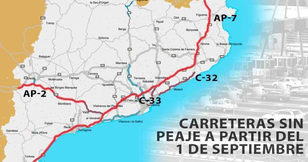 Carreteras sin peaje a partir del 1 de septiembre / CG