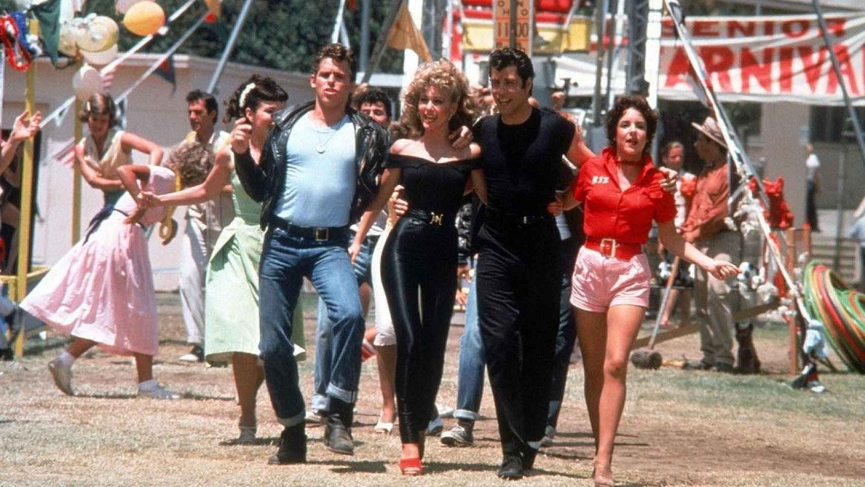 Los protagonistas de la película 'Grease' / EUROPA PRESS