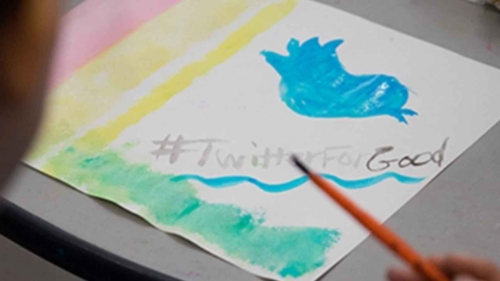 Un dibujo con el logo de Twitter  / TWITTER