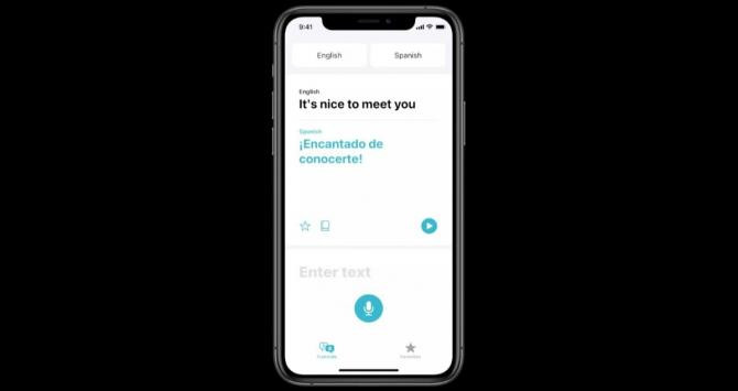 La app Translate de Apple