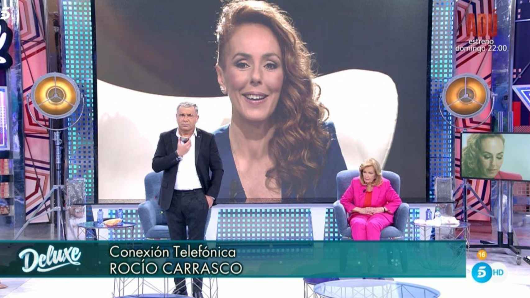 Rocío Carrasco llama en directo al 'Deluxe' / MEDIASET