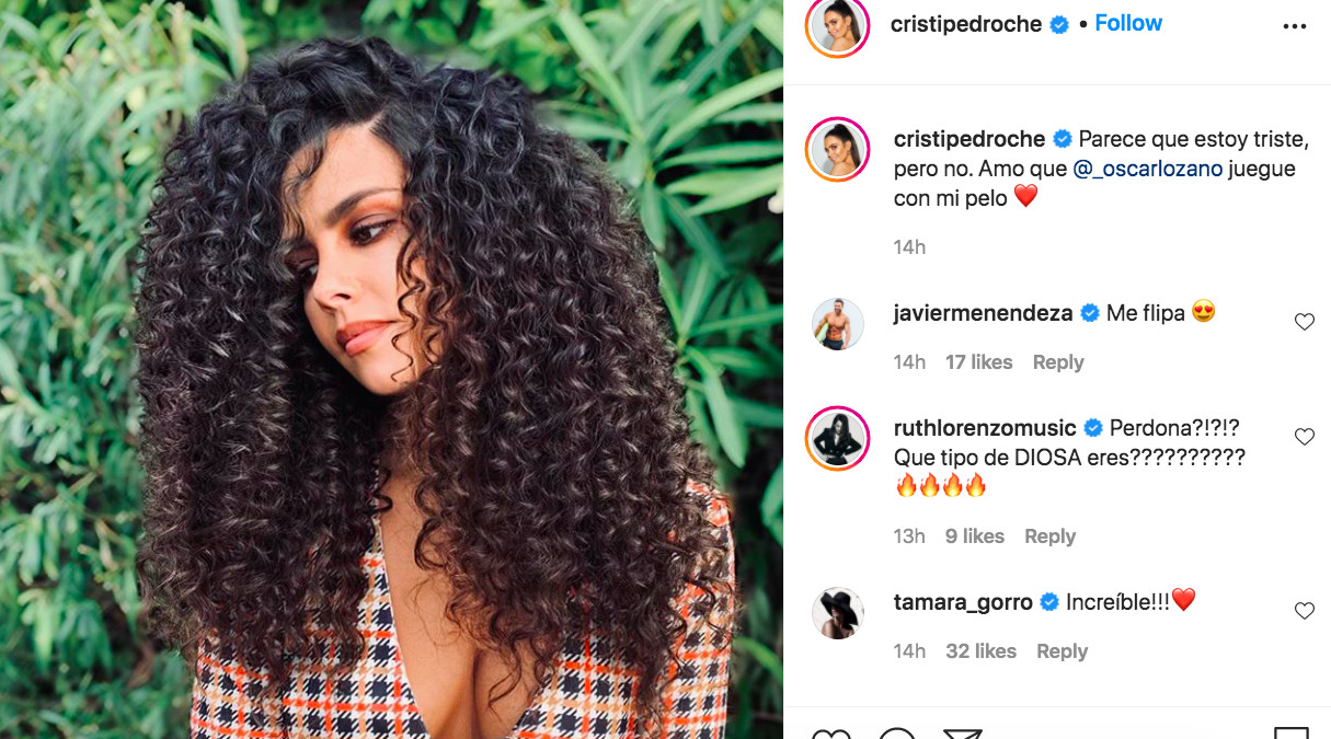 Cristina Pedroche presume de melena rizada con mucho volumen en las redes / INSTAGRAM