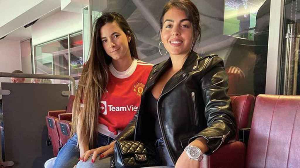 Georgina Rodríguez apoya a Cristiano Ronaldo