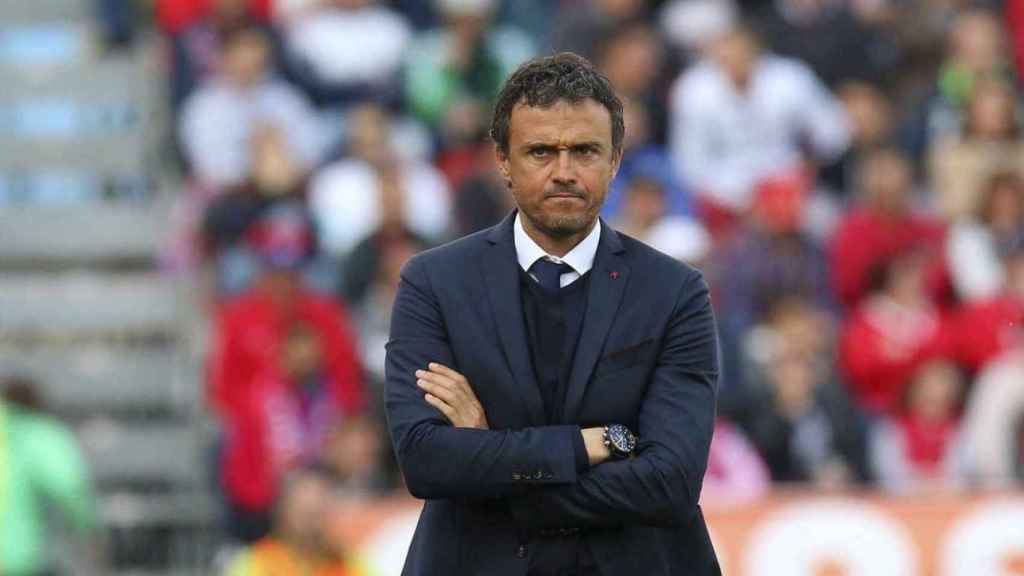 Luis Enrique, durante su etapa como entrenador del Barça / EFE