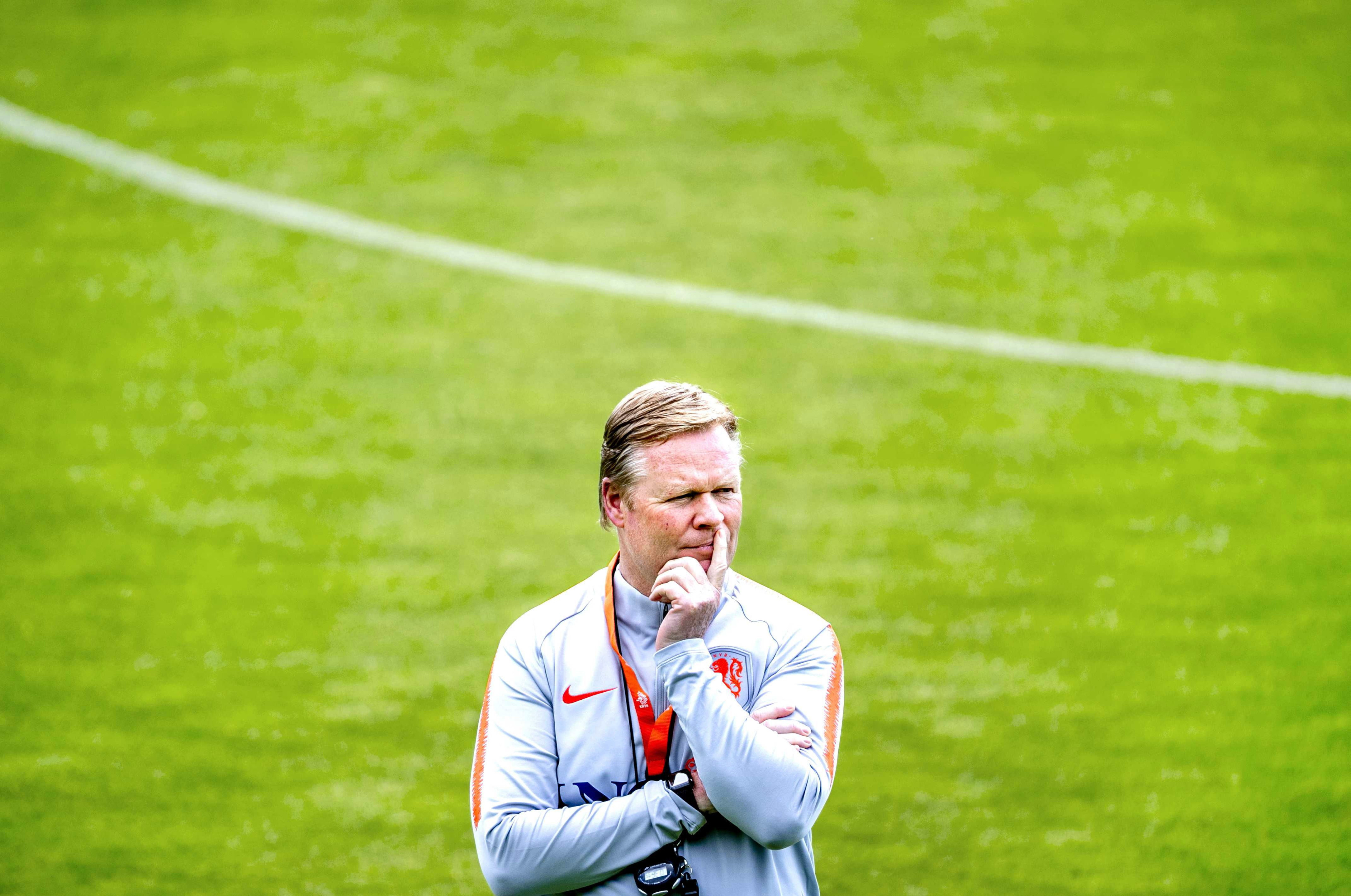 Ronald Koeman en un entrenamiento con la selección de los Países Bajos / EFE