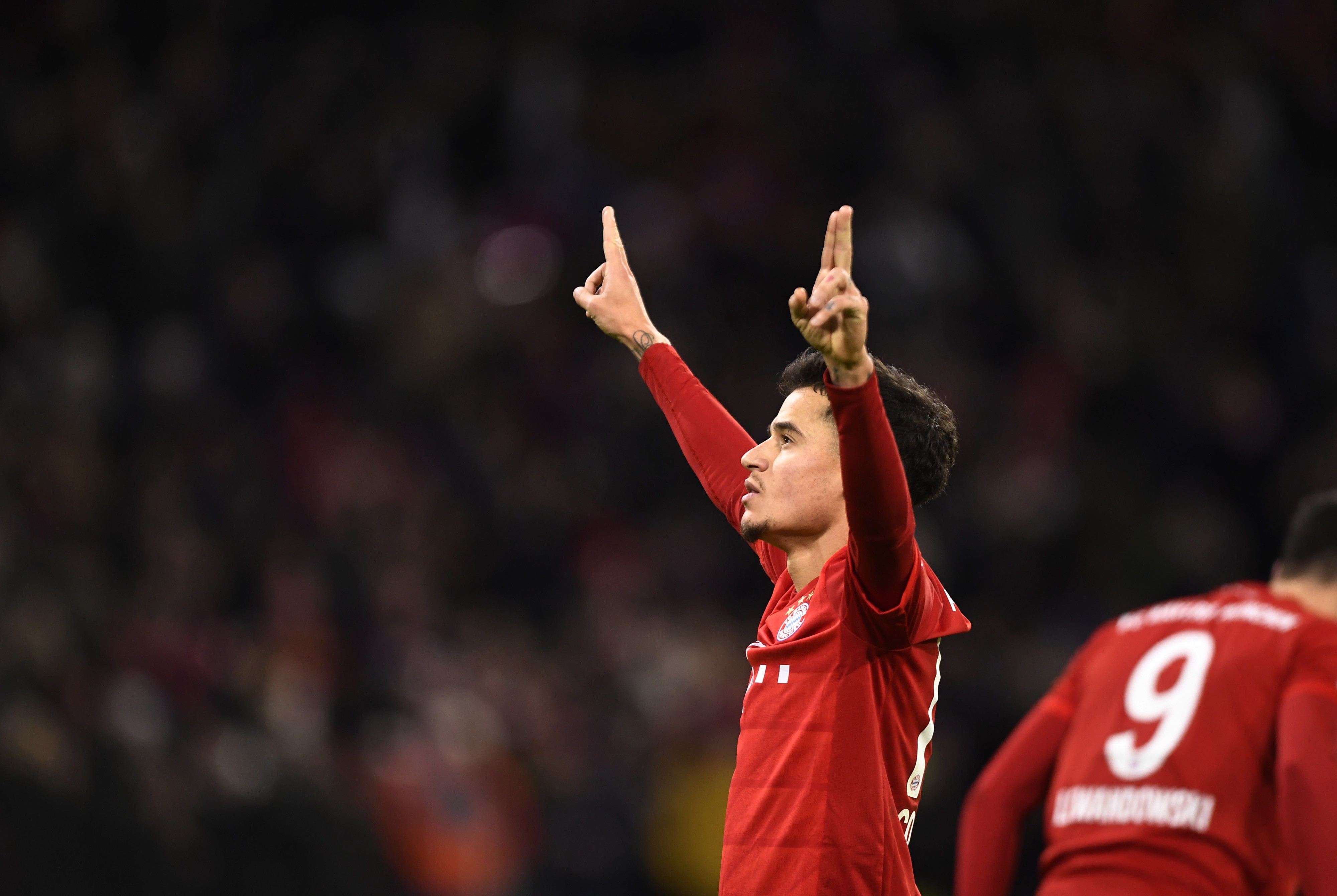 Philippe Coutinho celebra su tercer gol contra el Werder Bremen / EFE