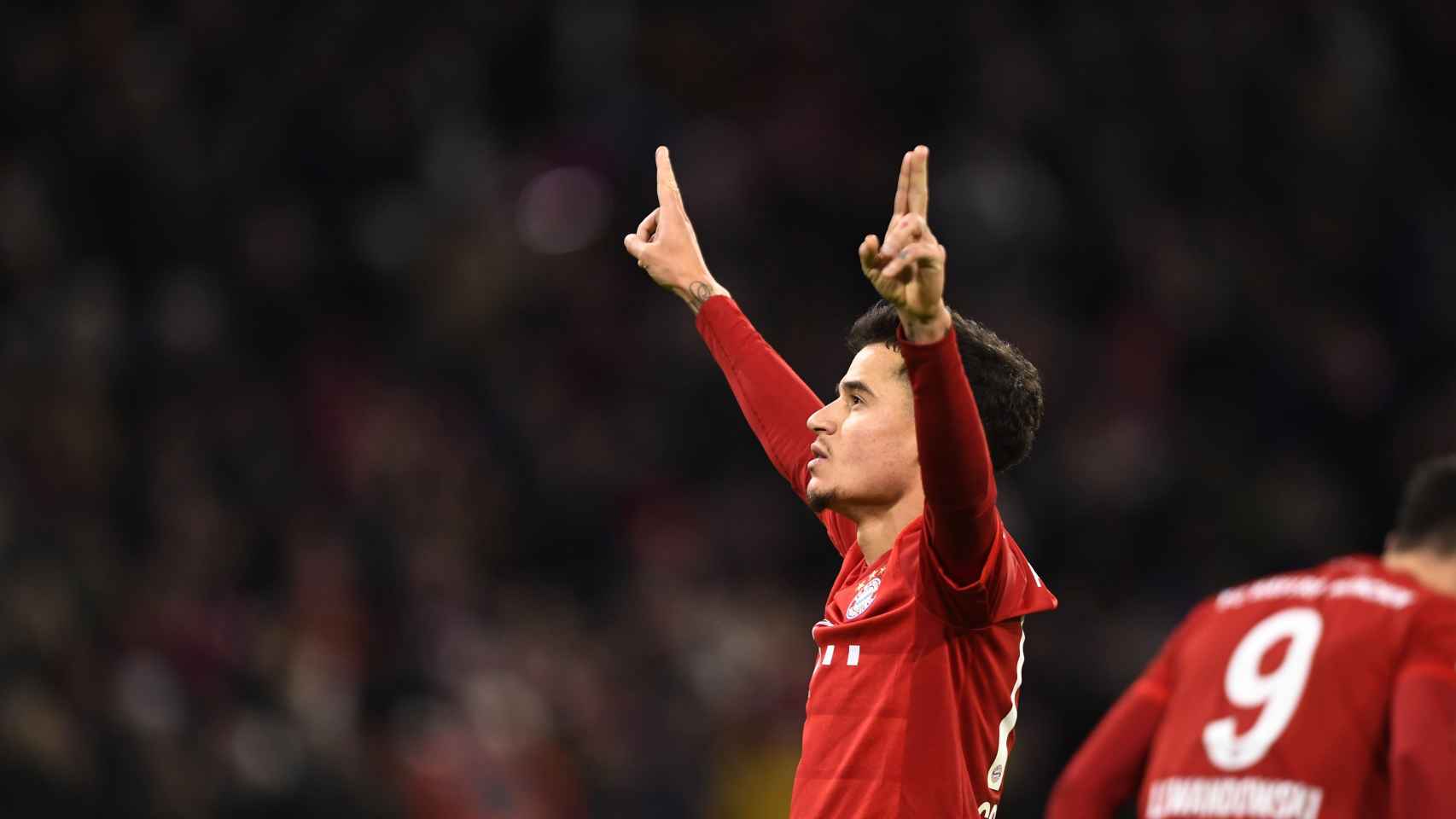 Philippe Coutinho celebra su tercer gol contra el Werder Bremen / EFE