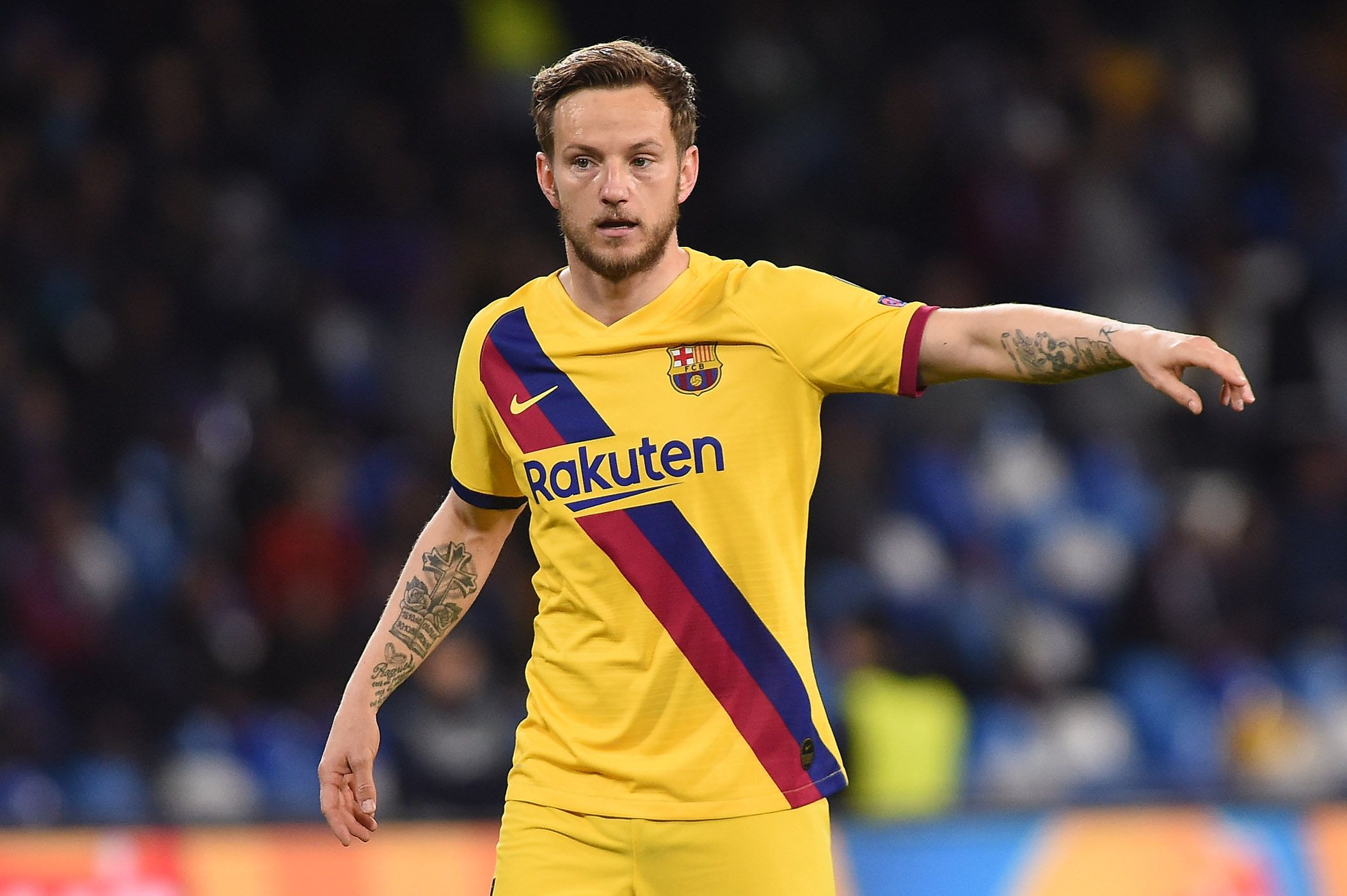 Rakitic jugando con el Barça en una imagen de archivo / Redes