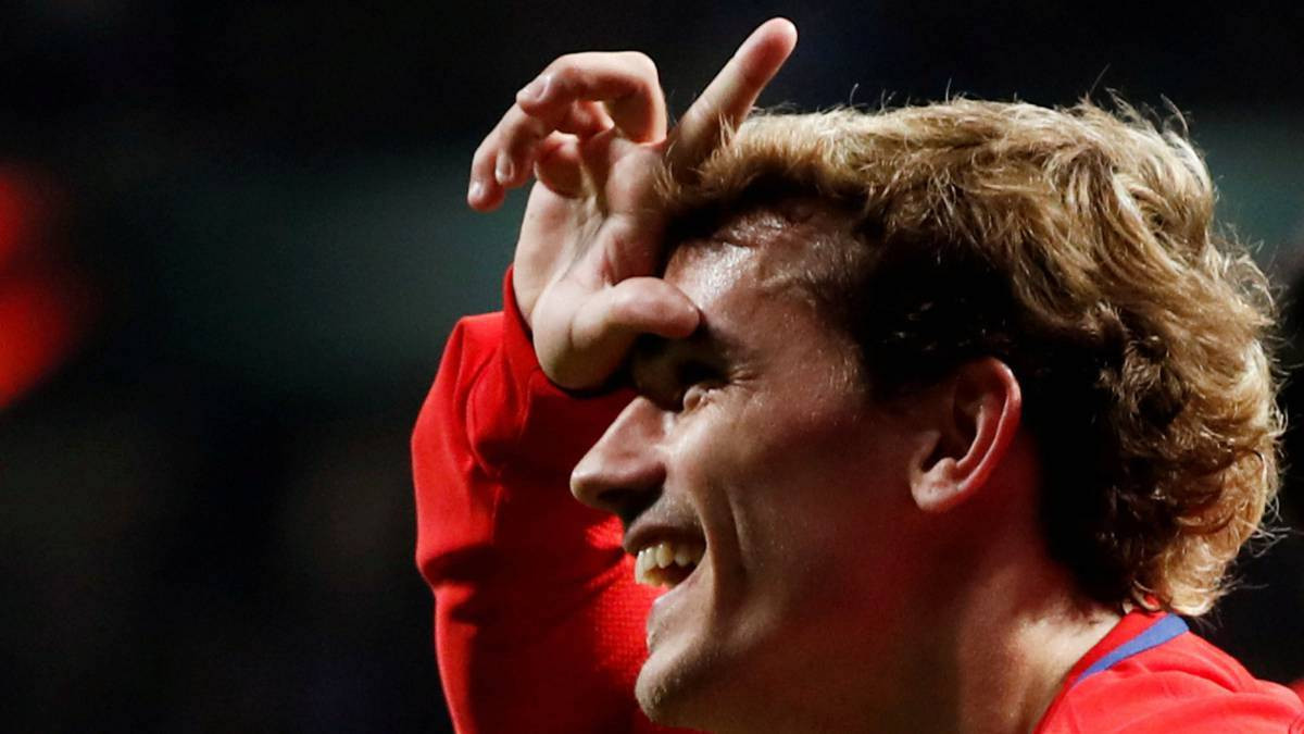 Una foto de Antoine Griezmann celebrando un gol con el Atlético de Madrid / EFE