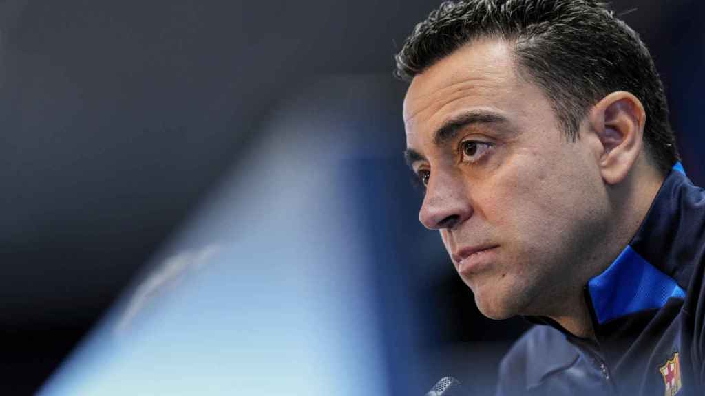 Xavi Hernández comparece en rueda de prensa previa al Atlético Barça / EFE