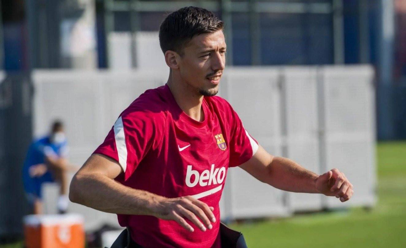 Clement Lenglet entrenando con el Barça, durante la pasada pretemporada / FC Barcelona