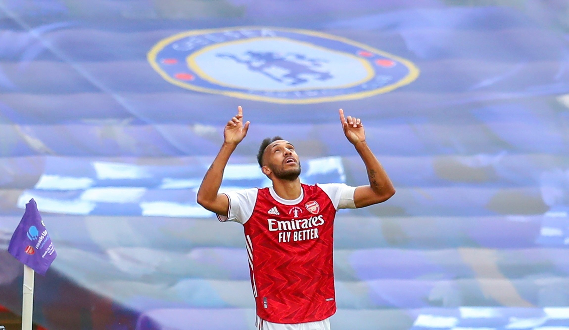 Aubameyang celebrando un gol en la FA Cup con el Arsenal, en una imagen de archivo / EFE