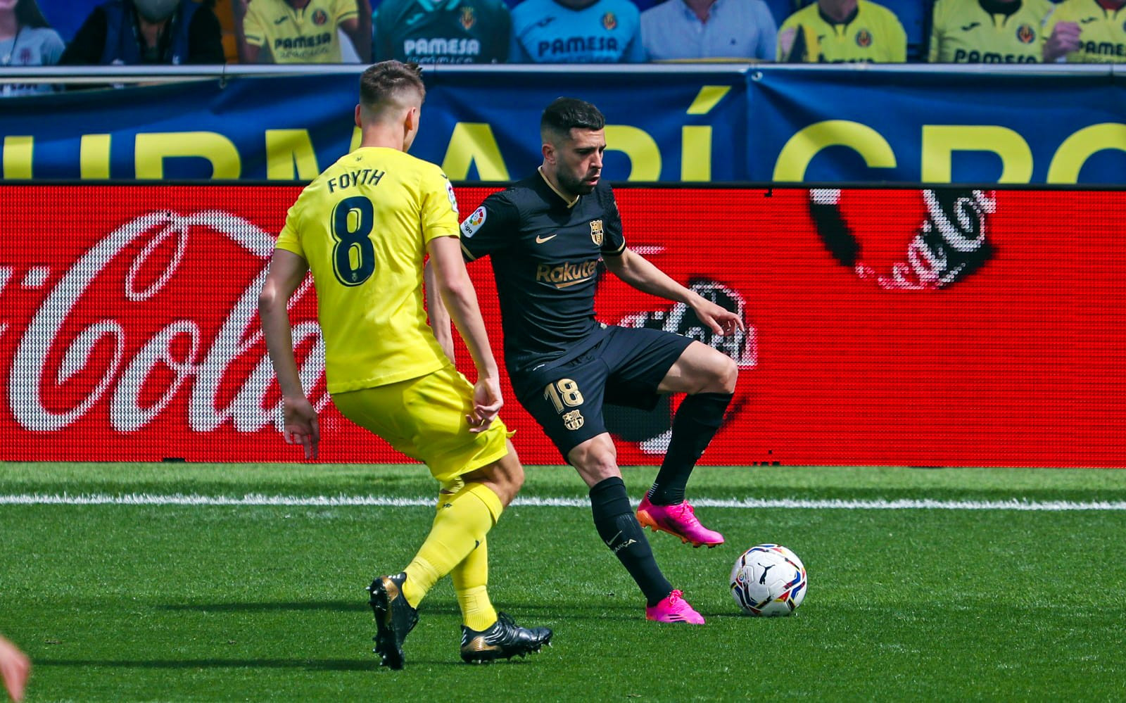 Jordi Alba, en una acción en un Villarreal-Barça | FCB