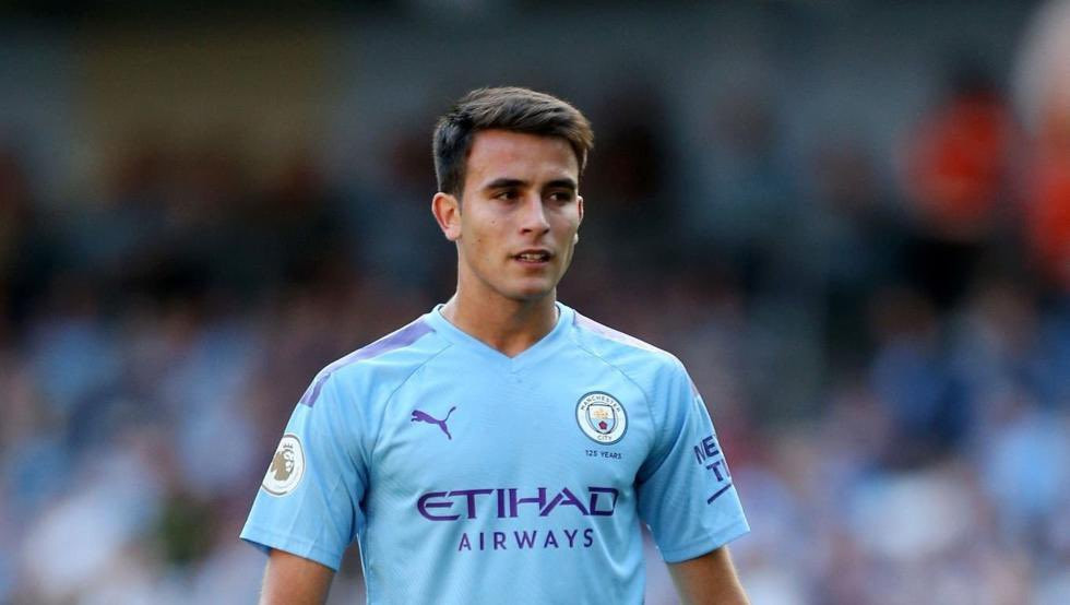 Eric Garcia durante un partido con el City /REDES