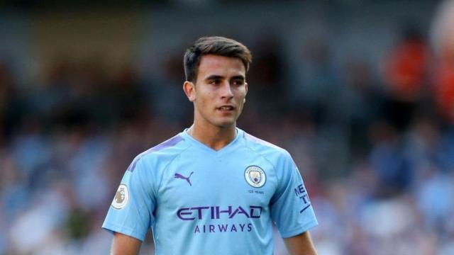 Eric Garcia durante un partido con el City /REDES