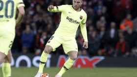 Una foto de Arthur durante el Liverpool - Barça / FCB