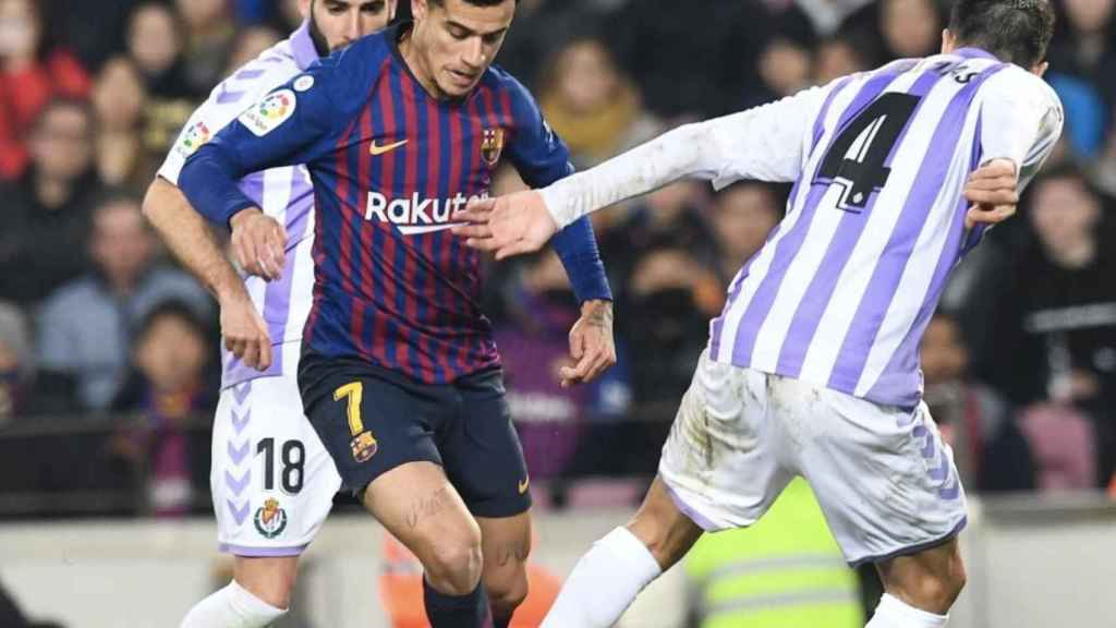 Una foto de Philippe Coutinho durante el Barça Valladolid / FCB