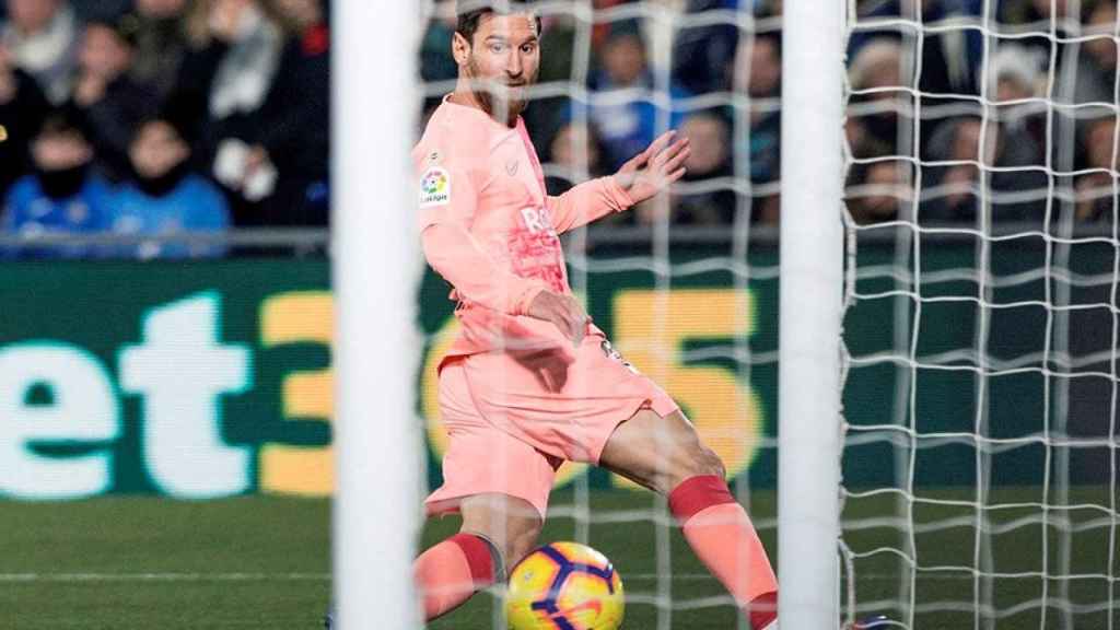 Messi marca un gol en Getafe / EFE