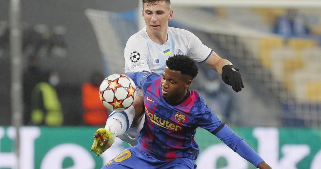 Ansu Fati, gran sorpresa en el once del Barça en Kiev / EFE