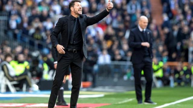 El 'Cholo' Simeone en un partido del Atlético de Madrid / EFE