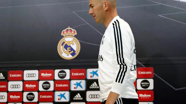 Zidane en rueda de prensa con el Real Madrid / EFE