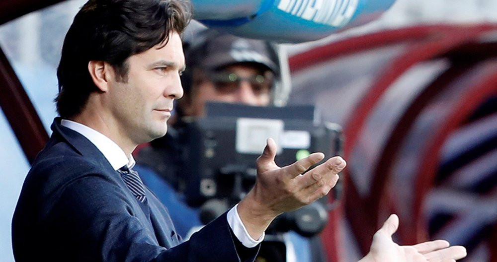 Santiago Solari, entrenador del Real Madrid, en Eibar / EFE