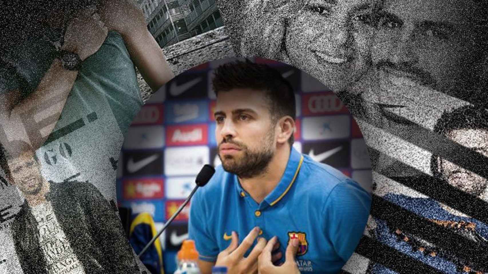 Gerard Piqué, con Shakira y en actos promocionales.