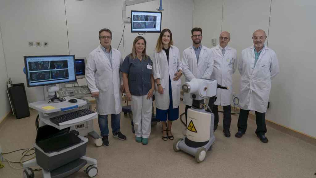 Equipo médico de la nueva Unidad de Braquiterapia