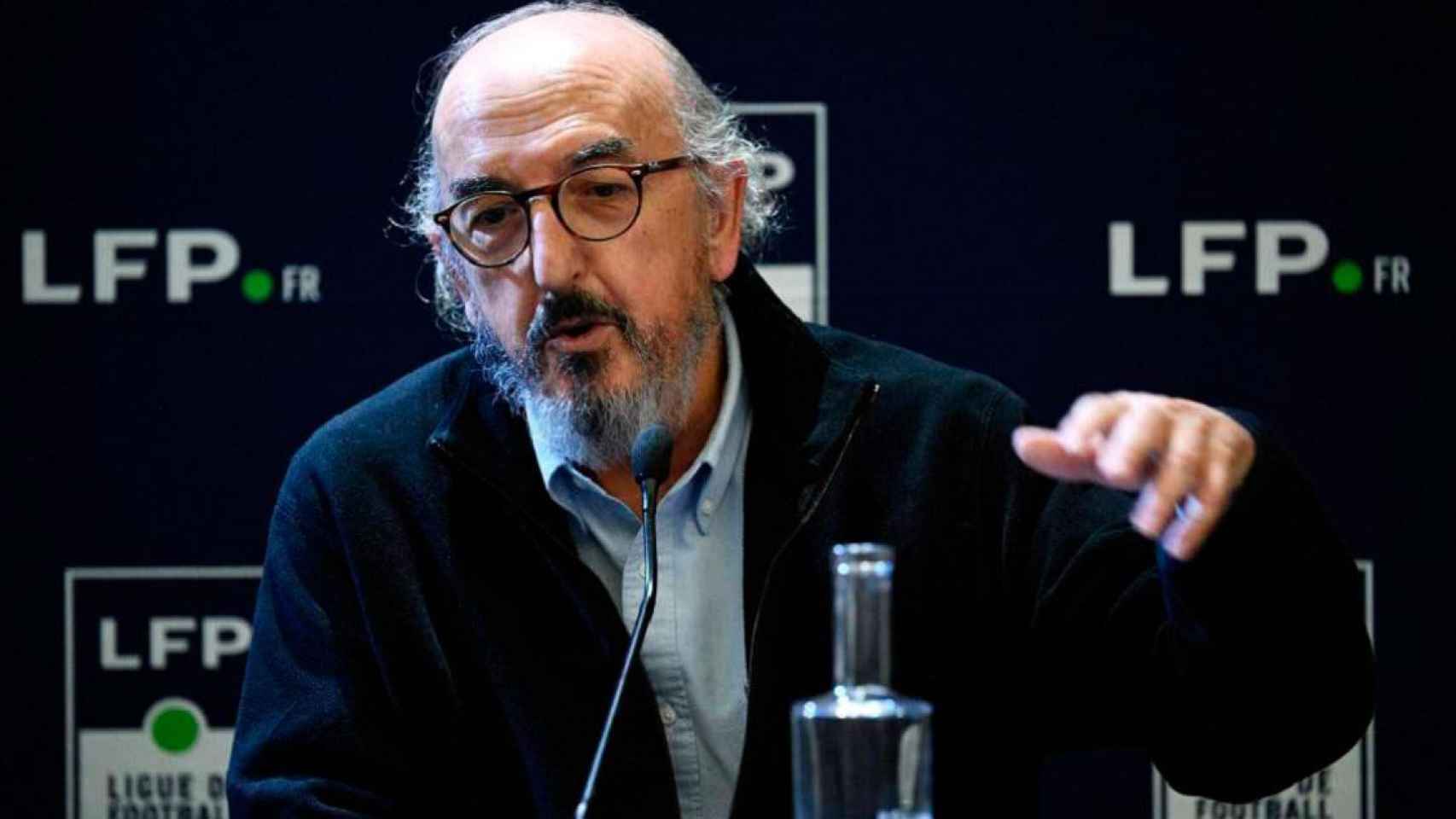 Jaume Roures, presidente de Mediapro, en una rueda de prensa en Francia / EFE