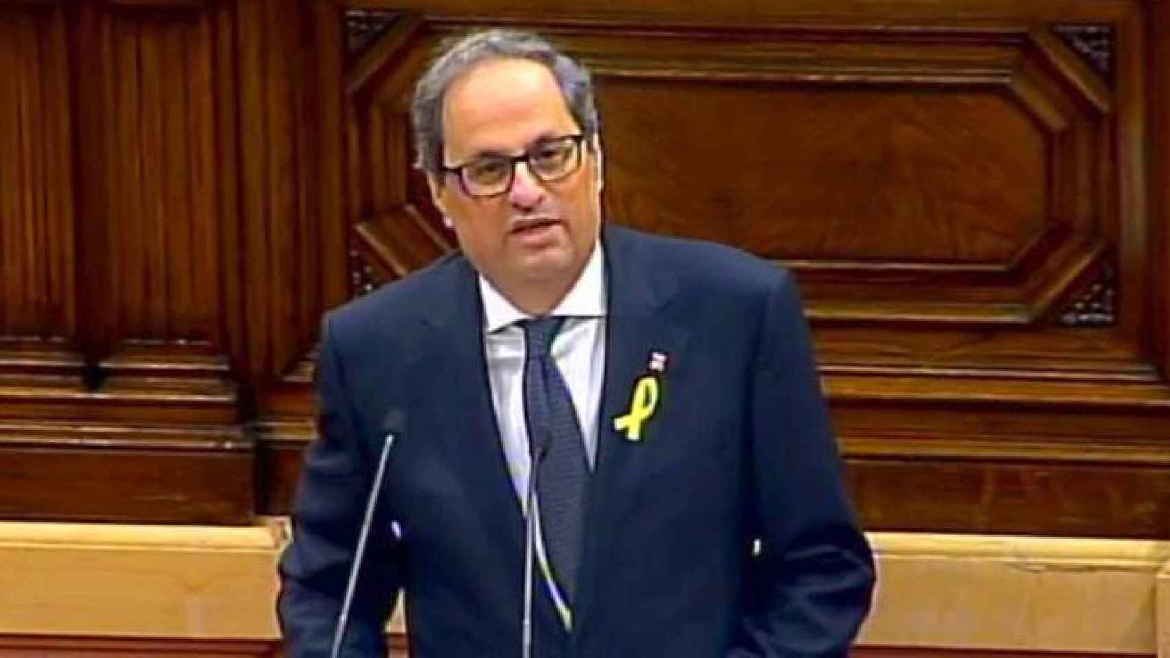 Quim Torra en la segunda sesión del debate de investidura / CG