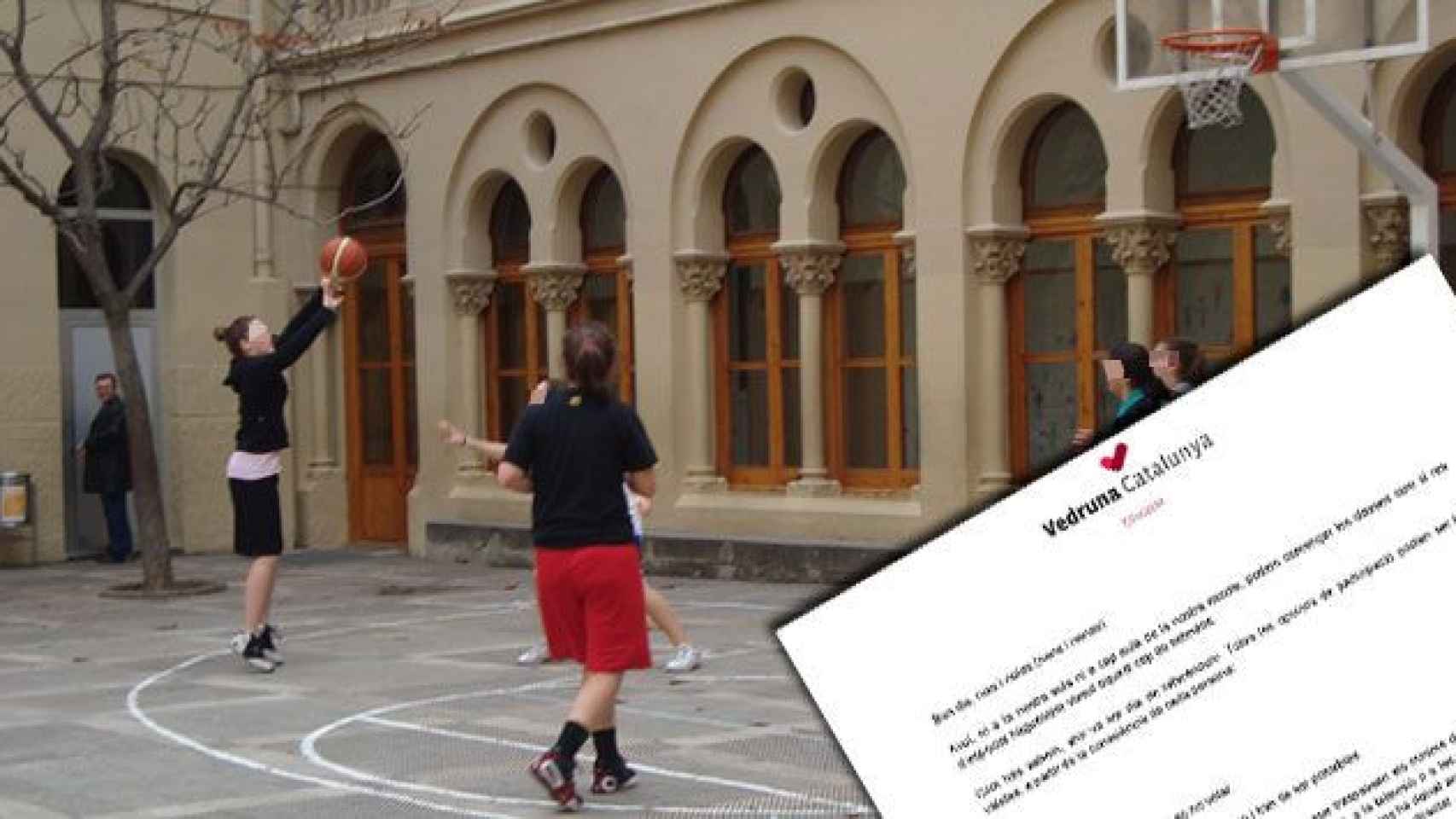 Alumnas jugando a baloncesto en uno de los colegios Vedruna / CG