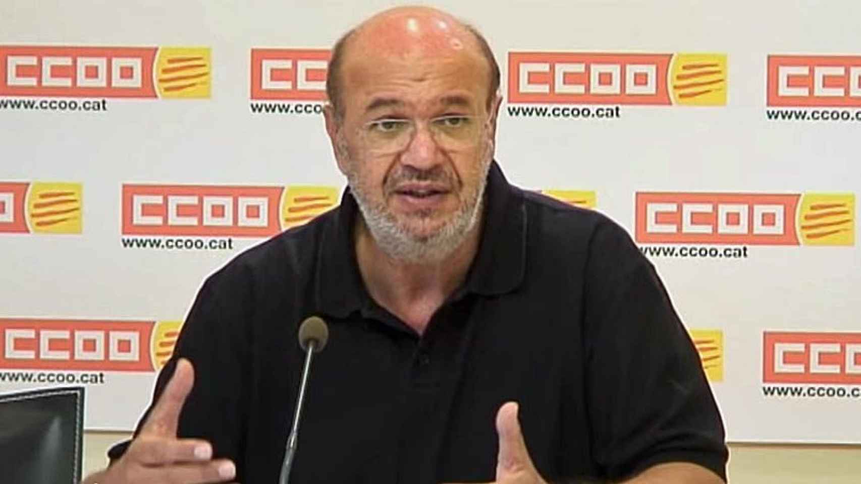 Joan Carles Gallego, diputado por los Comunes, durante su etapa como secretario general de CCOO