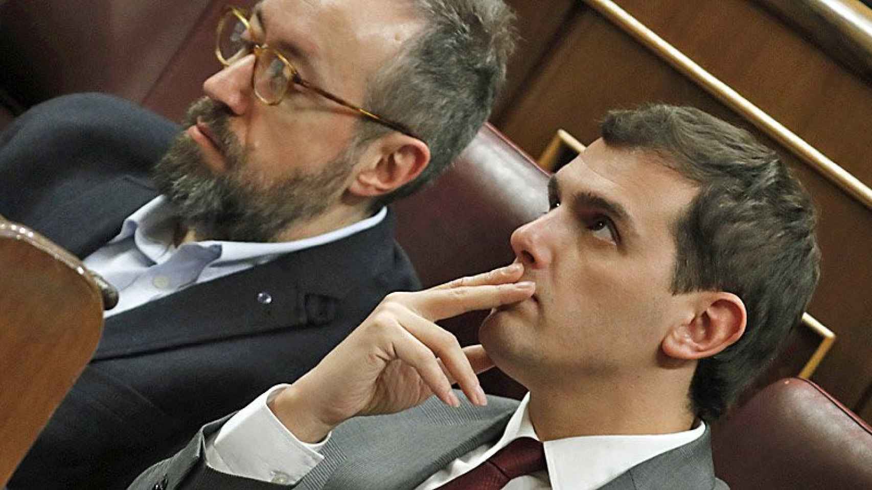 Albert Rivera, líder de Ciudadanos, en el debate de investidura.