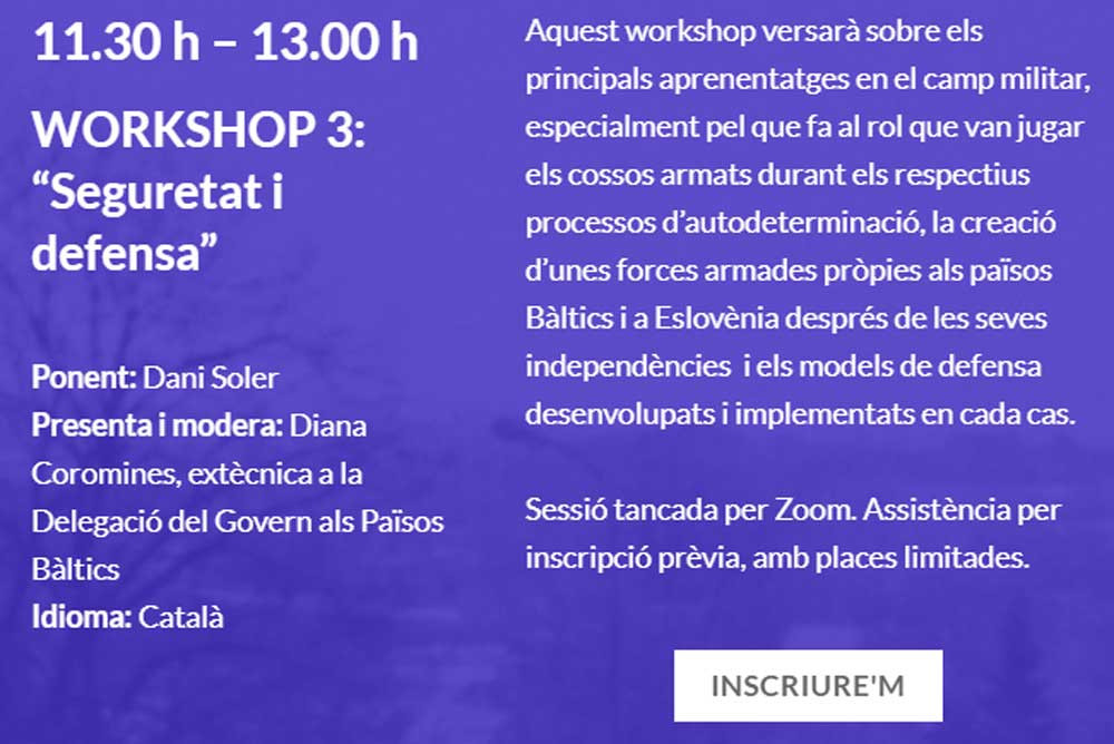 Uno de los debates del congreso de la ANC versará sobre seguridad y defensa / INDEPENDENCIESUNILATERALS.ASSEMBLEA.CAT