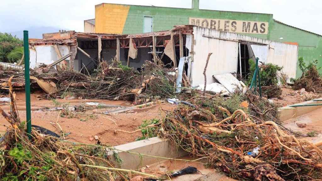 Consecuencias del temporal en Alcanar / EFE