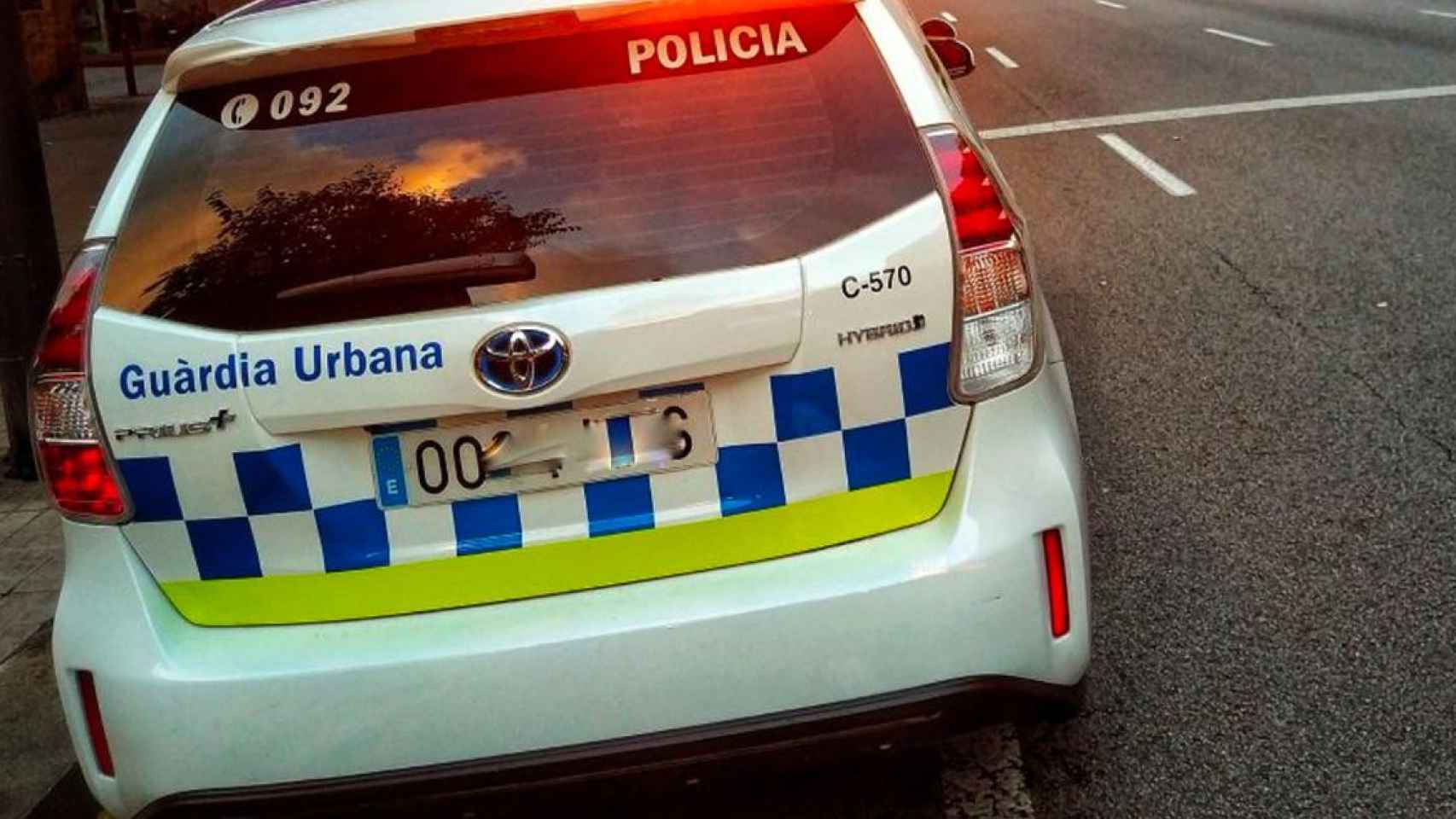 Detalle de un coche de la Guardia Urbana / CG