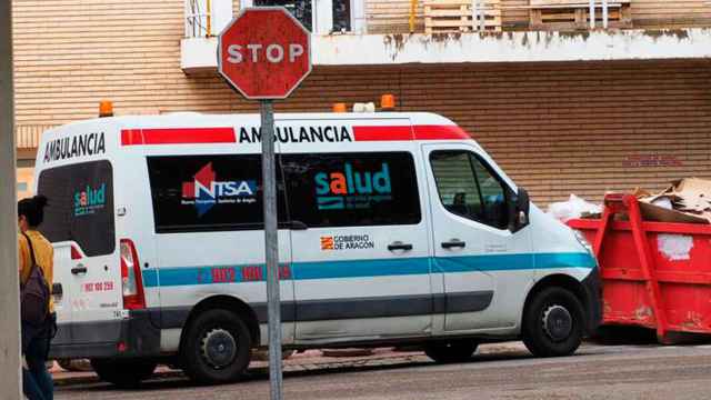 Imagen de una ambulancia de la UTE Transalud en Aragón / Cedida