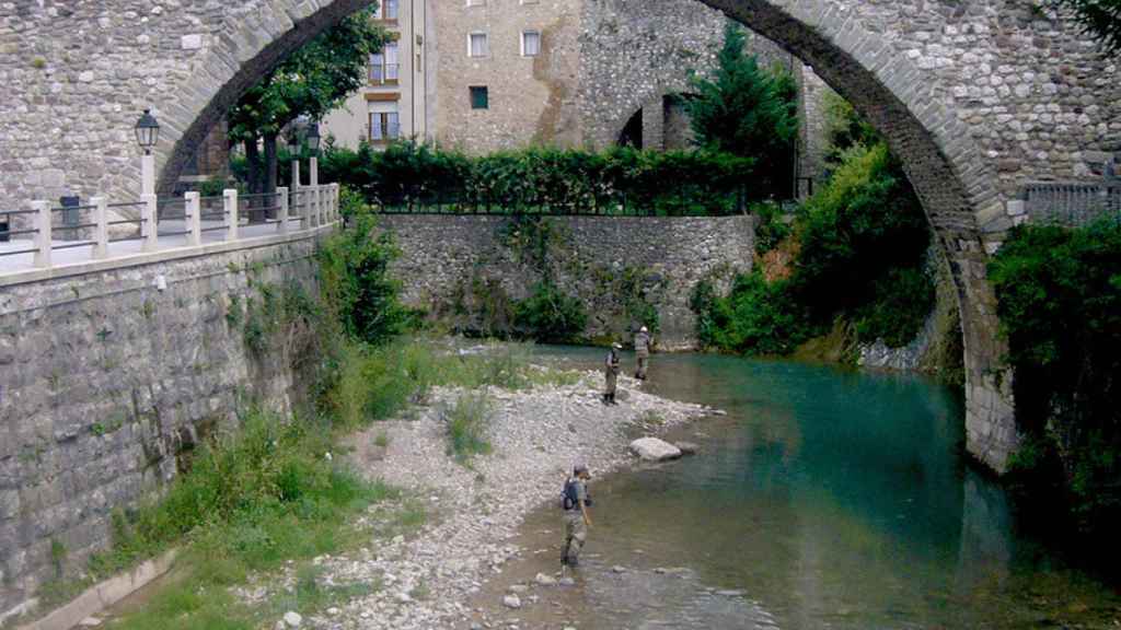 Pont Vell en La Pobla de Lillet