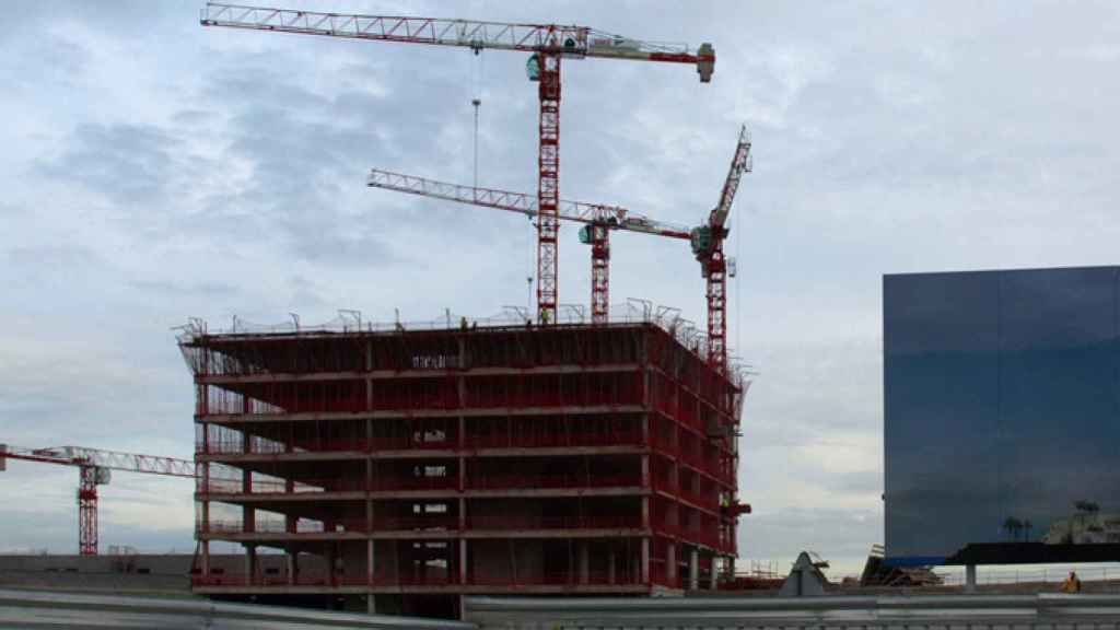 Hotel en construcción, en Barcelona