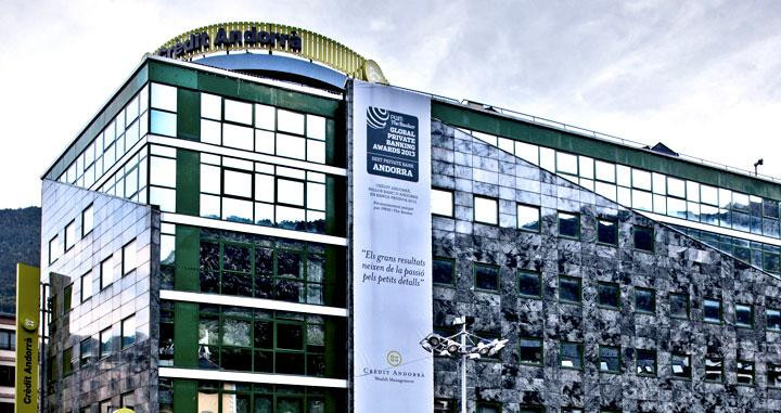 La sede central de Crèdit Andorrà en el Principado / CA