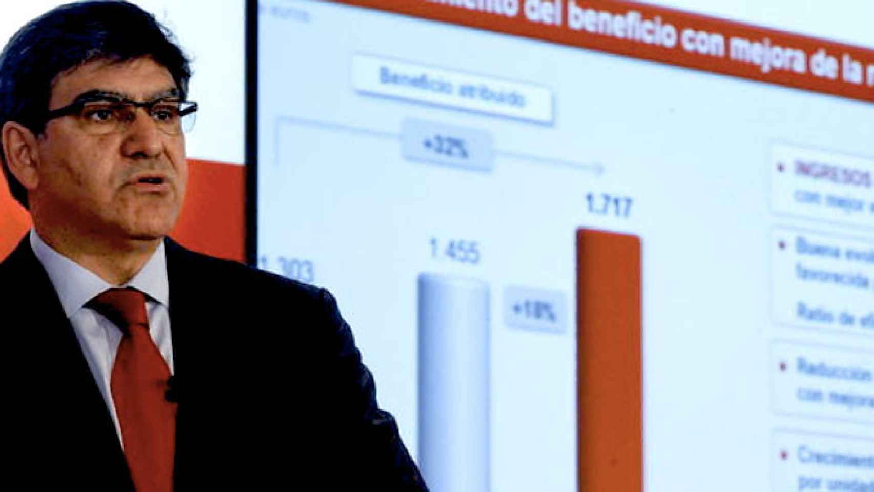 José Antonio Álvarez, consejero delegado de Banco Santander en la presentación de resultados del tercer trimestre / EFE