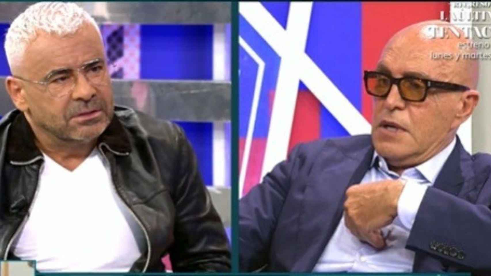 Jorge Javier Vázquez y Kiko Matamoros en 'Deluxe' / MEDIASET