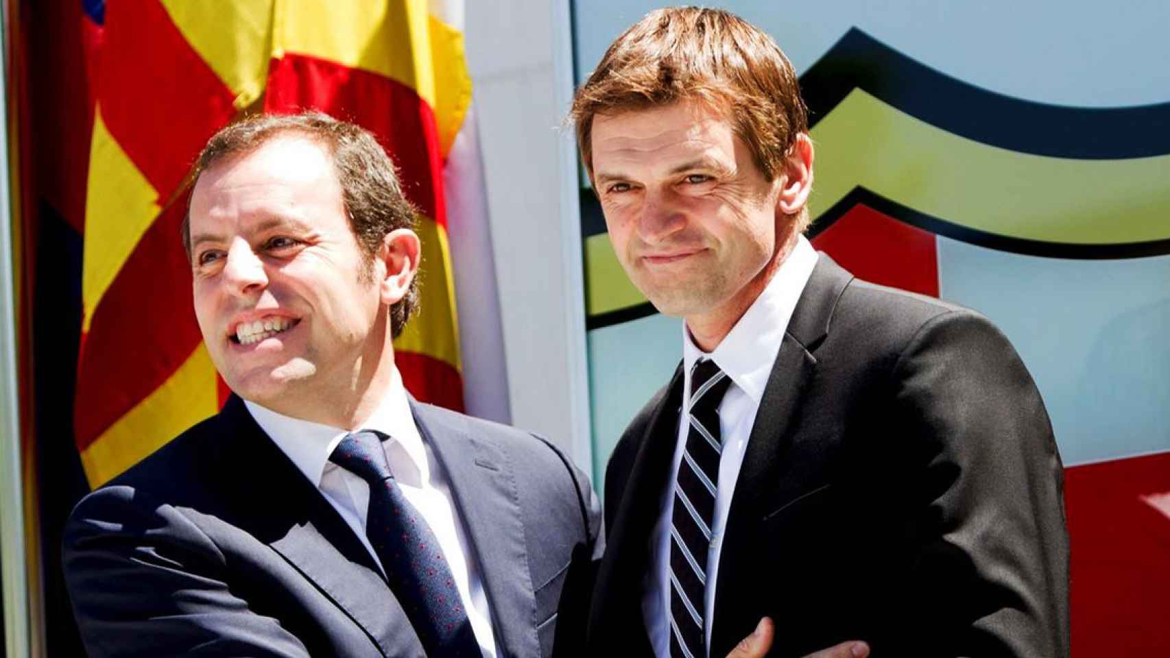 Sandro Rosell presenta a Tito Vilanova como entrenador del Barça en 2012 / EFE