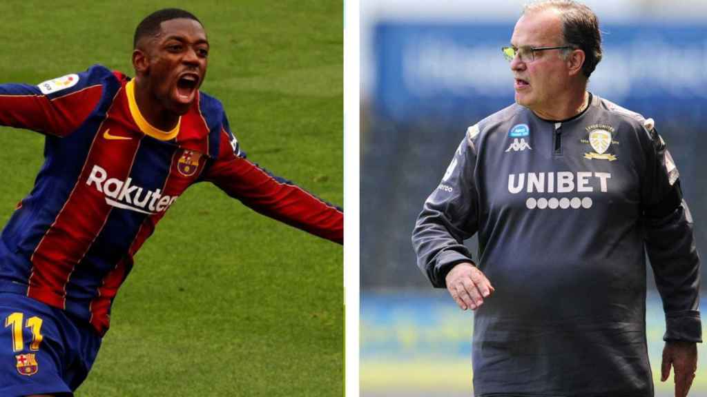 Dembelé y Bielsa, en un montaje | Culemanía