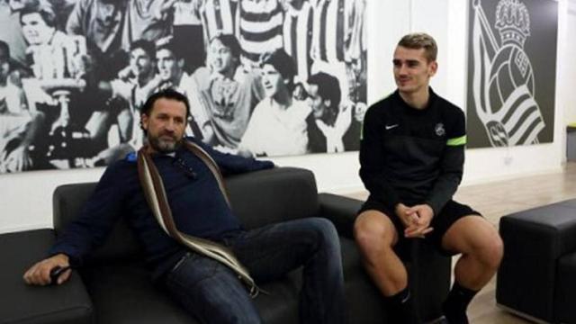 Griezmann, junto a su exagente Olhats | REDES