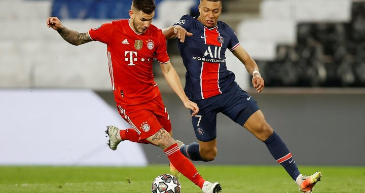 Mbappé con Lucas Hernández / EFE