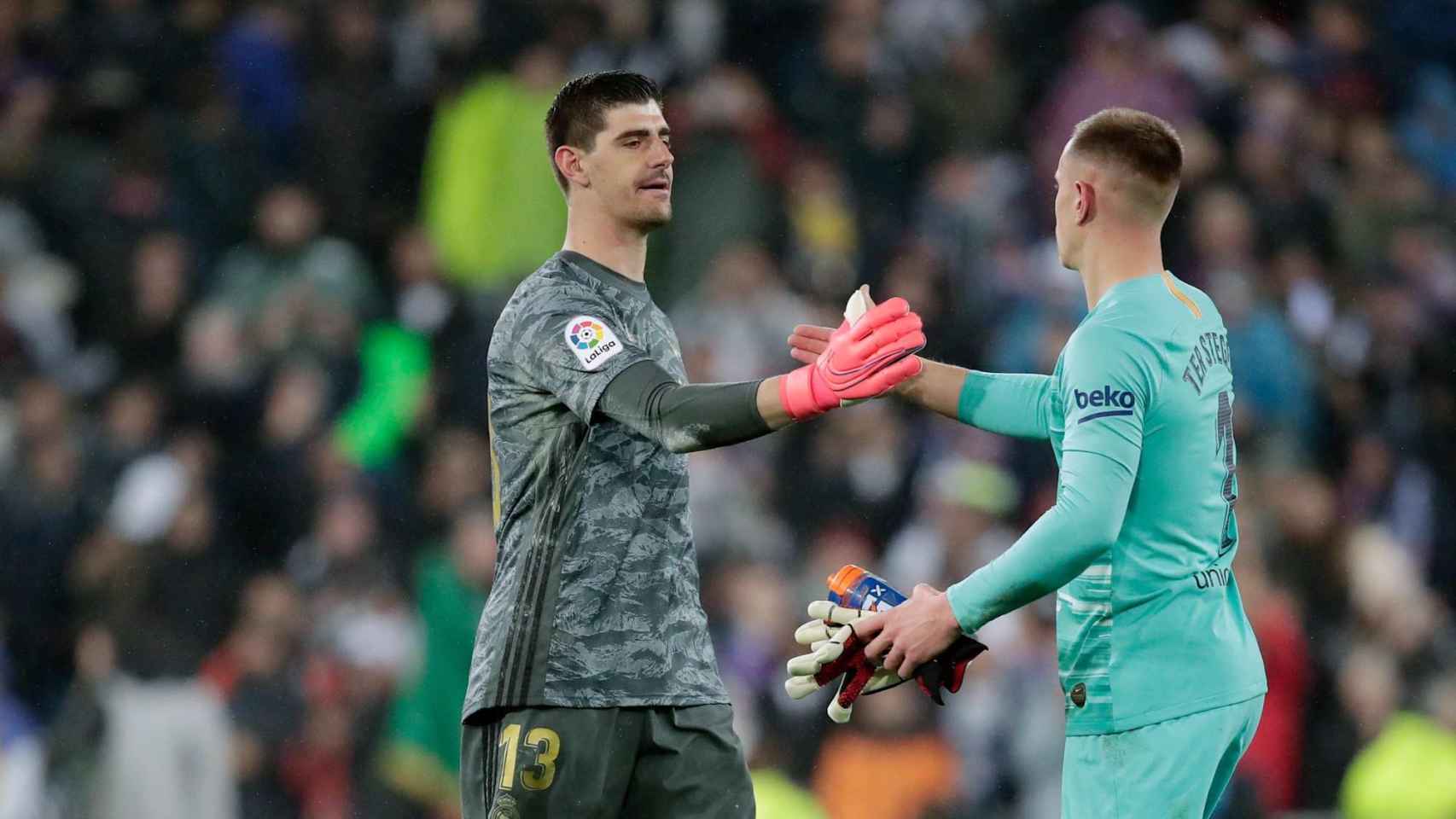 Courtois y Ter Stegen en un clásico / EFE