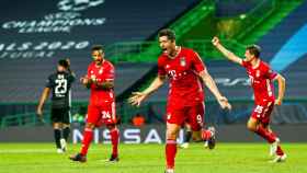 Robert Lewandowski celebrando un gol con el Bayern de Múnich / EFE