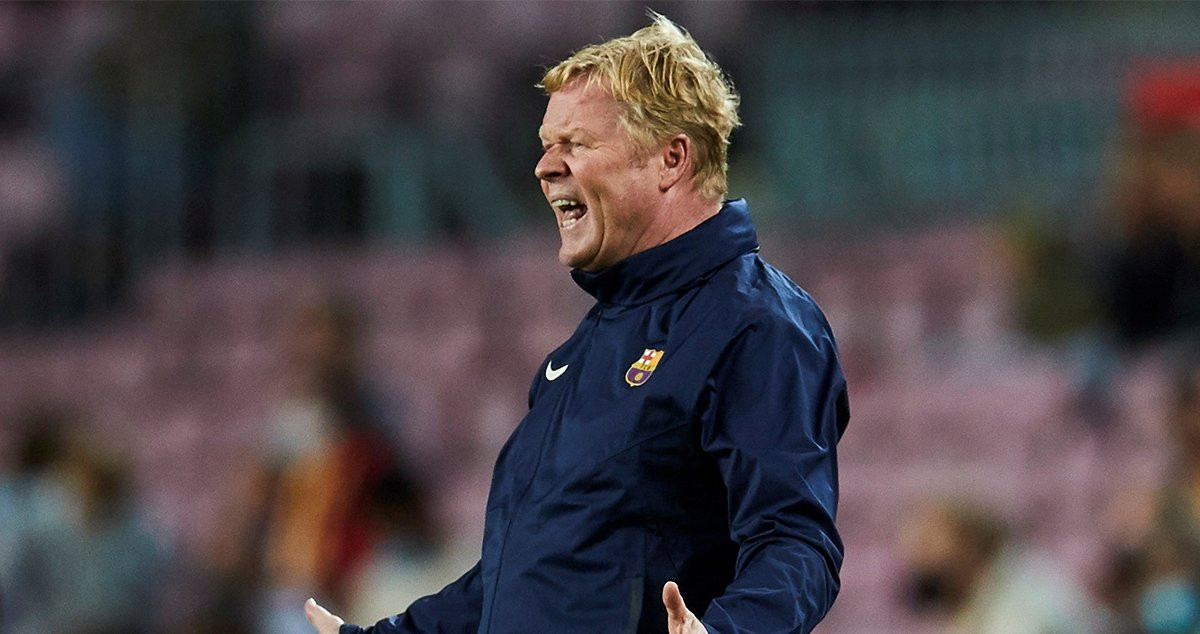 Ronald Koeman, durante un partido del Barça de esta temporad / EFE